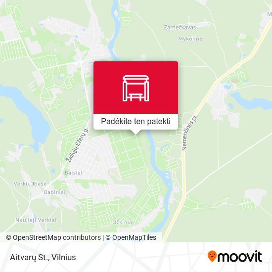 Aitvarų St. žemėlapis