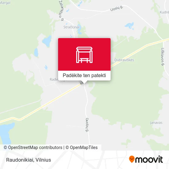 Raudonikiai žemėlapis