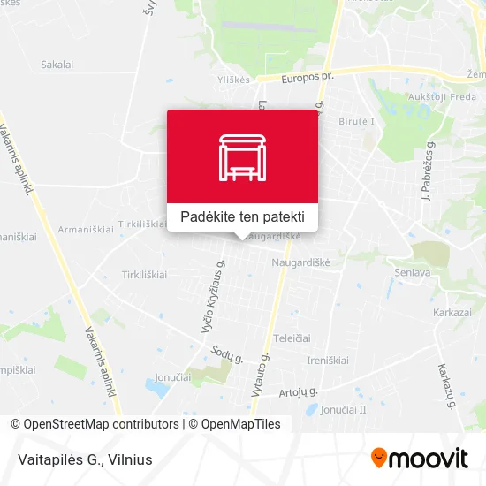 Vaitapilės G. žemėlapis