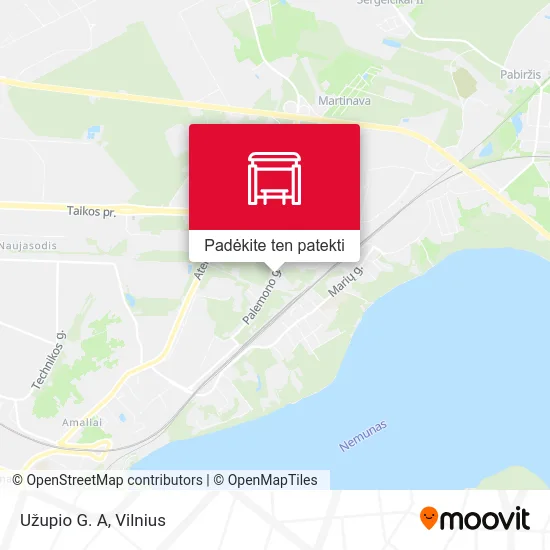 Užupio G. A žemėlapis