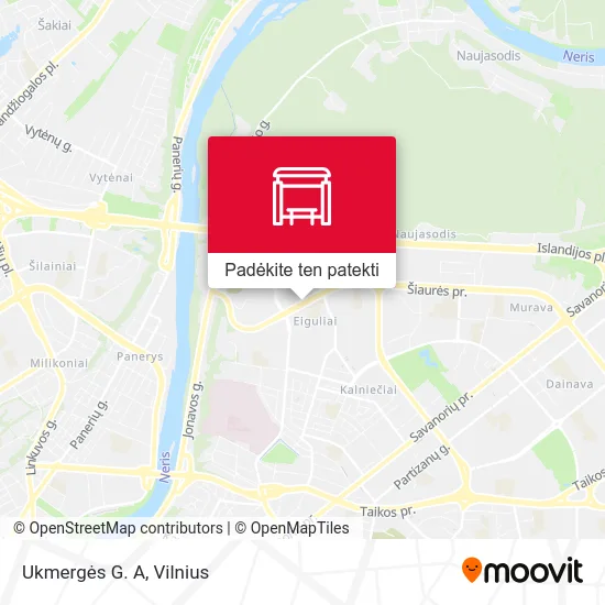 Ukmergės G. A žemėlapis