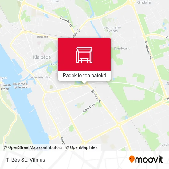 Tilžės St. žemėlapis