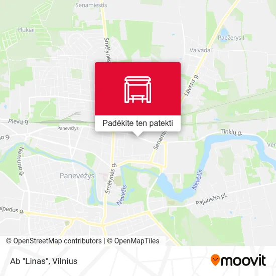 Ab "Linas" žemėlapis