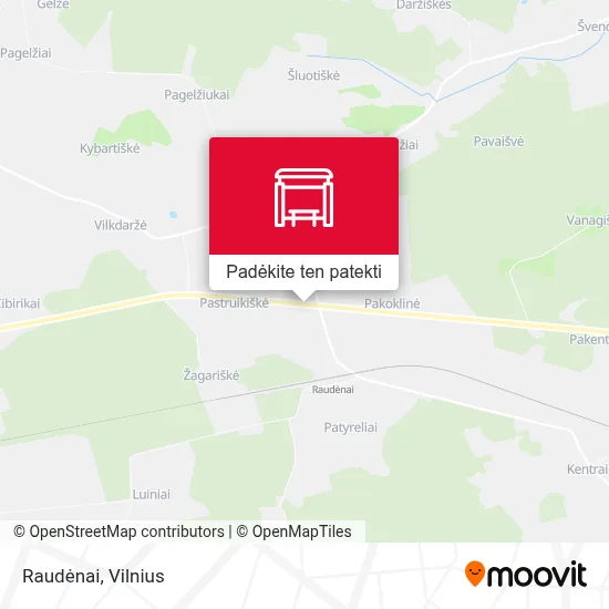 Raudėnai žemėlapis