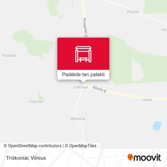 Triškoniai žemėlapis