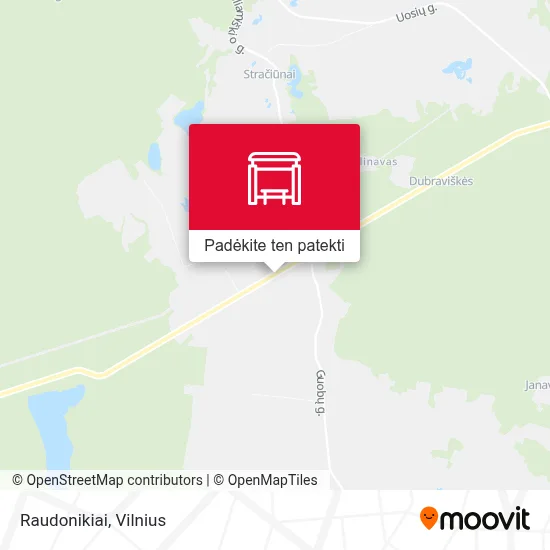 Raudonikiai žemėlapis