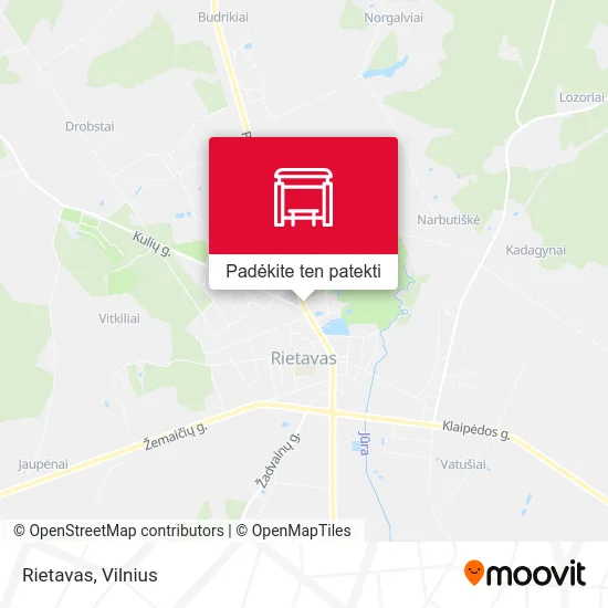 Rietavas žemėlapis