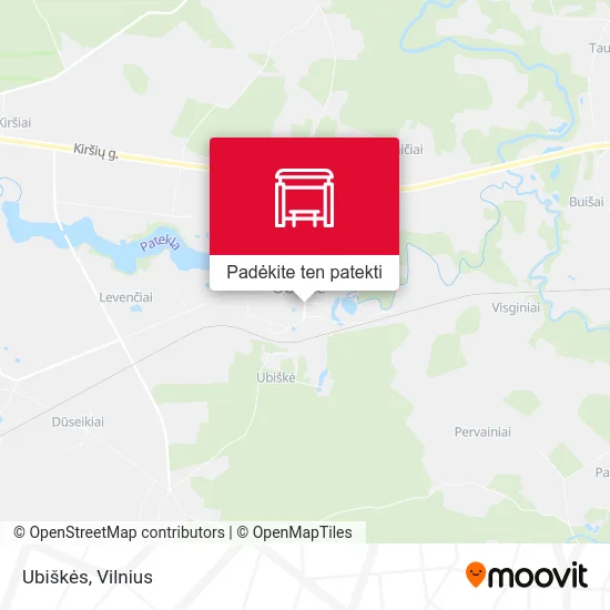 Ubiškės žemėlapis