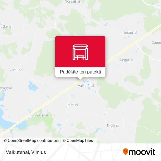 Vaikutėnai žemėlapis