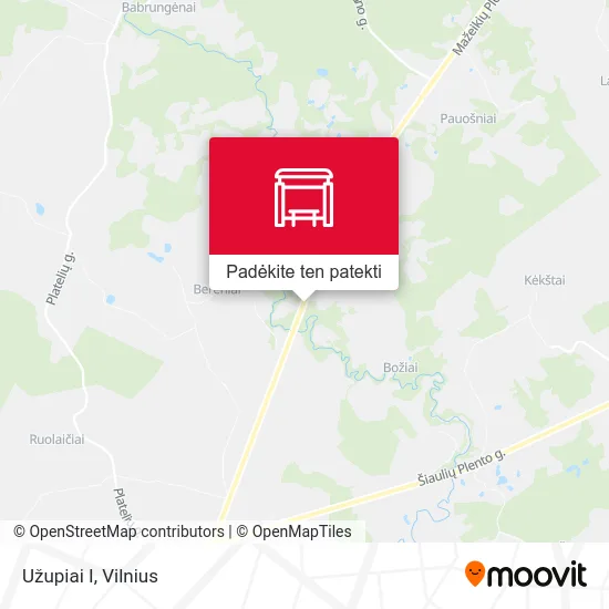 Užupiai I žemėlapis