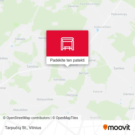 Tarpučių St. žemėlapis