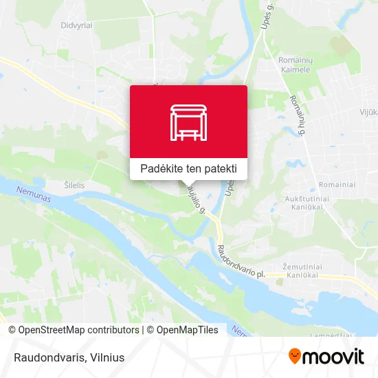 Raudondvaris žemėlapis