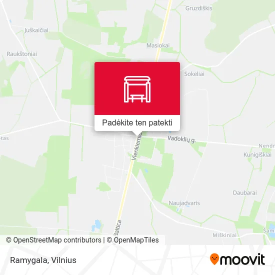 Ramygala žemėlapis