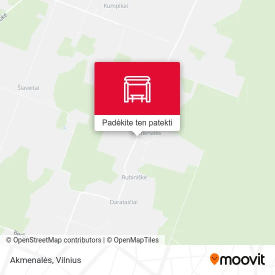 Akmenalės žemėlapis