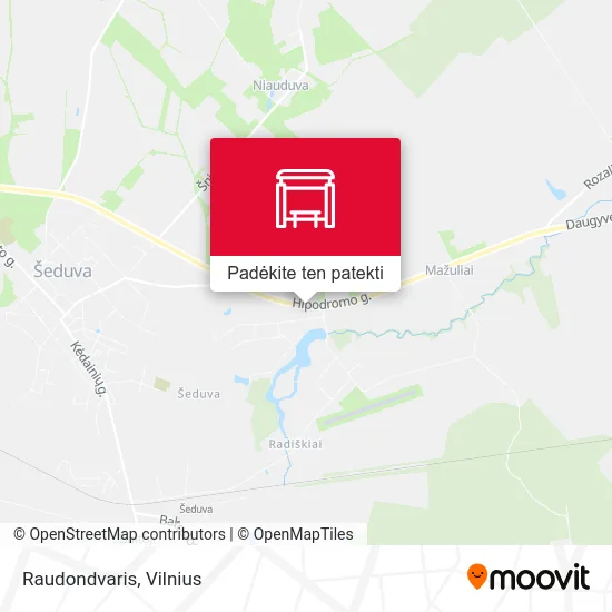 Raudondvaris žemėlapis