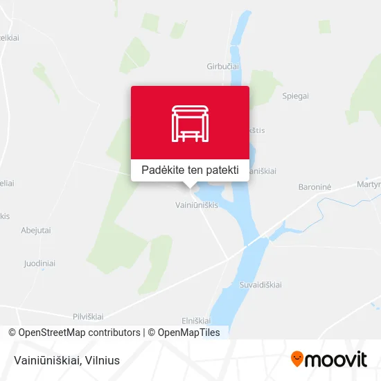 Vainiūniškiai žemėlapis