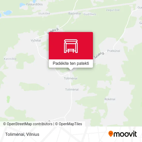 Tolimėnai žemėlapis