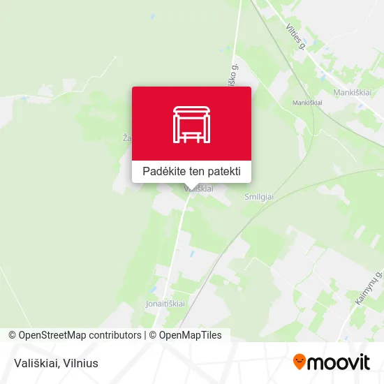 Vališkiai žemėlapis