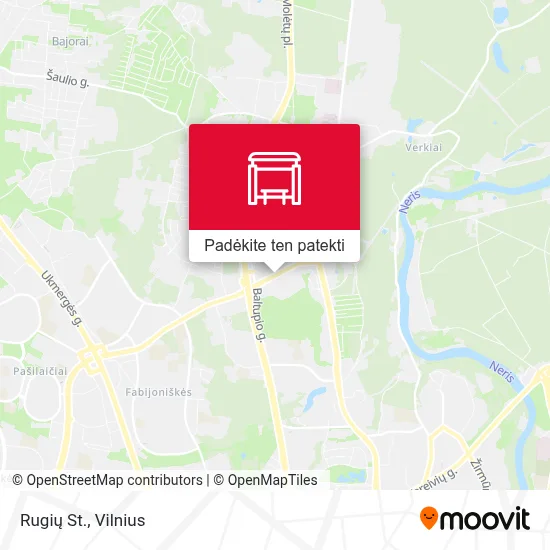 Rugių St. žemėlapis