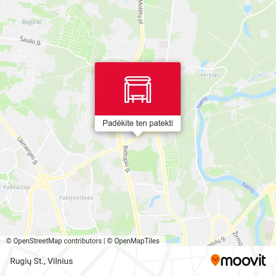 Rugių St. žemėlapis