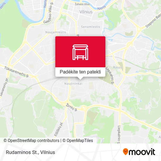 Rudaminos St. žemėlapis