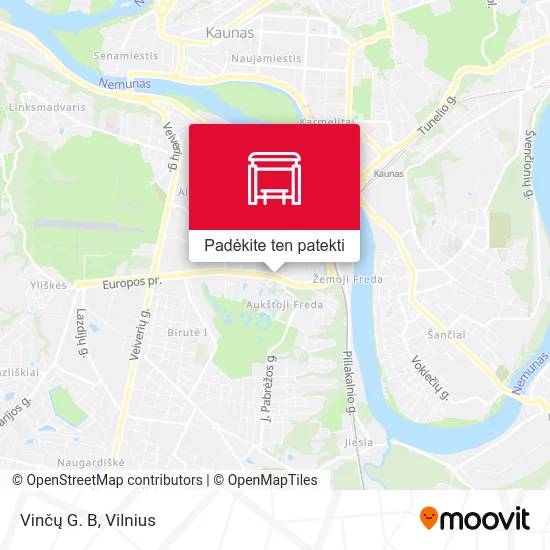 Vinčų G. B žemėlapis