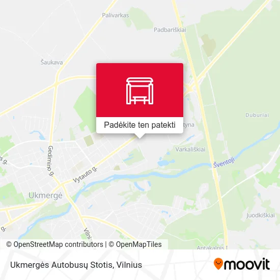Ukmergės Autobusų Stotis žemėlapis