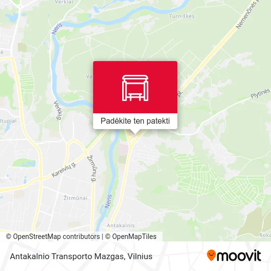 Antakalnio Transporto Mazgas žemėlapis