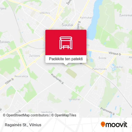 Ragainės St. žemėlapis