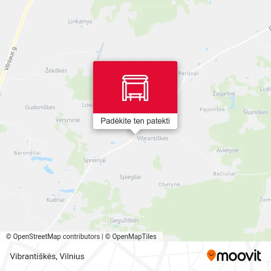 Vibrantiškės žemėlapis