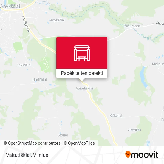 Vaitutiškiai žemėlapis