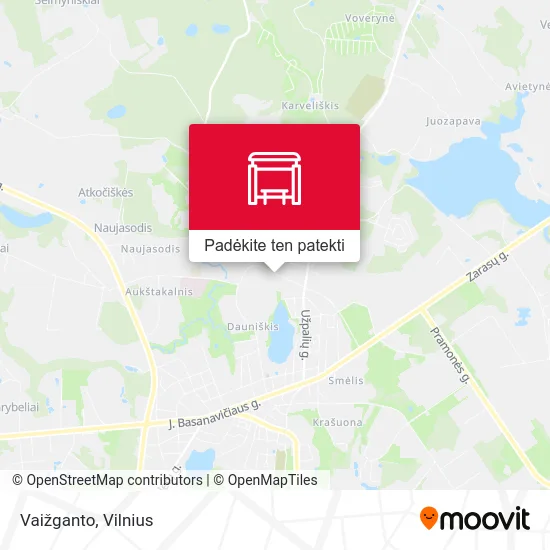 Vaižganto žemėlapis