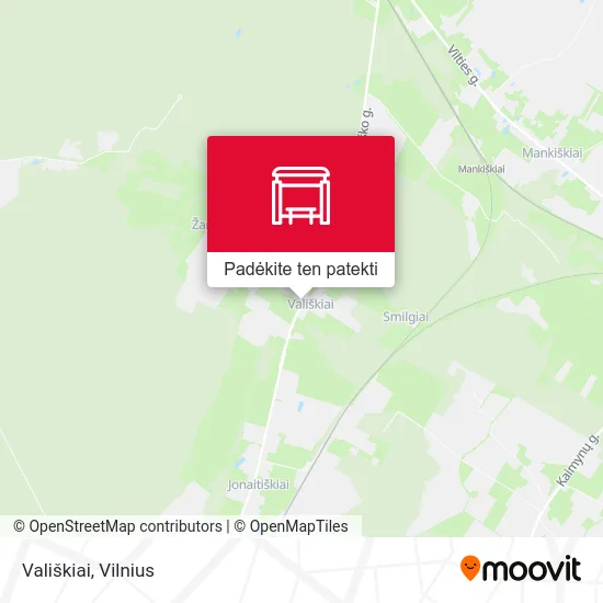 Vališkiai žemėlapis