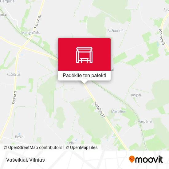 Vašeikiai žemėlapis