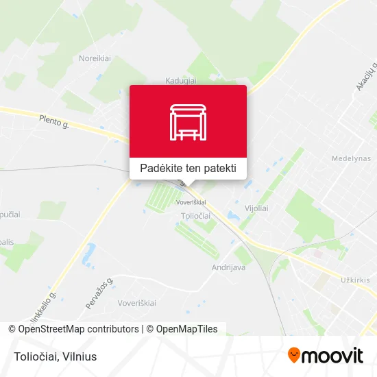 Toliočiai žemėlapis