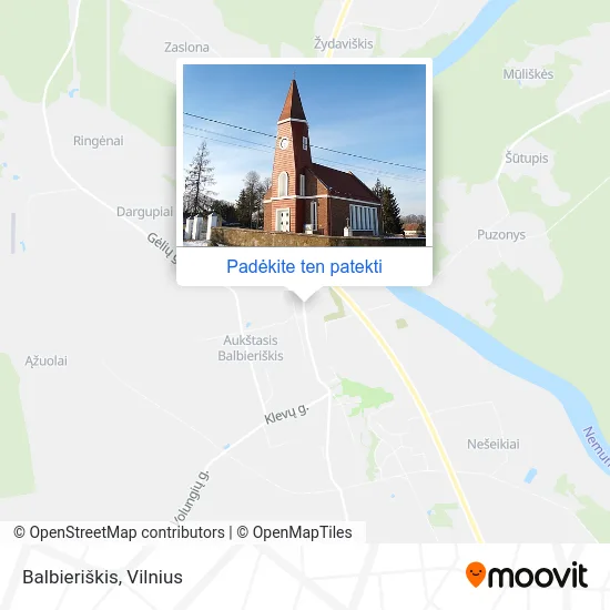 Balbieriškis žemėlapis