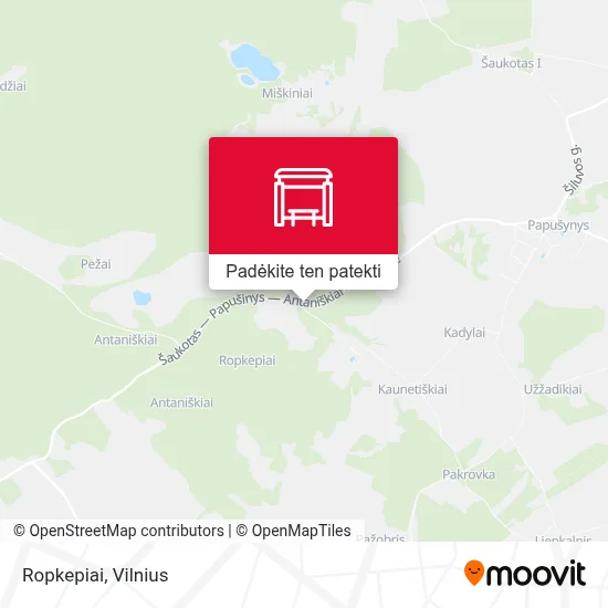 Ropkepiai žemėlapis