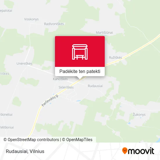 Rudausiai žemėlapis