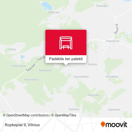 Ropkepiai II žemėlapis