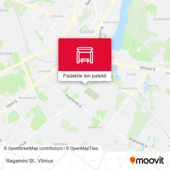 Ragainės St. žemėlapis