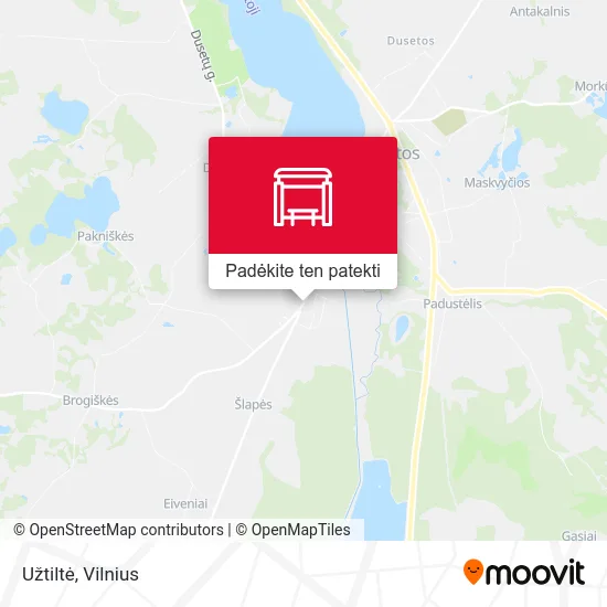 Užtiltė žemėlapis