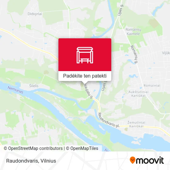 Raudondvaris žemėlapis