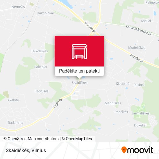 Skaidiškės žemėlapis