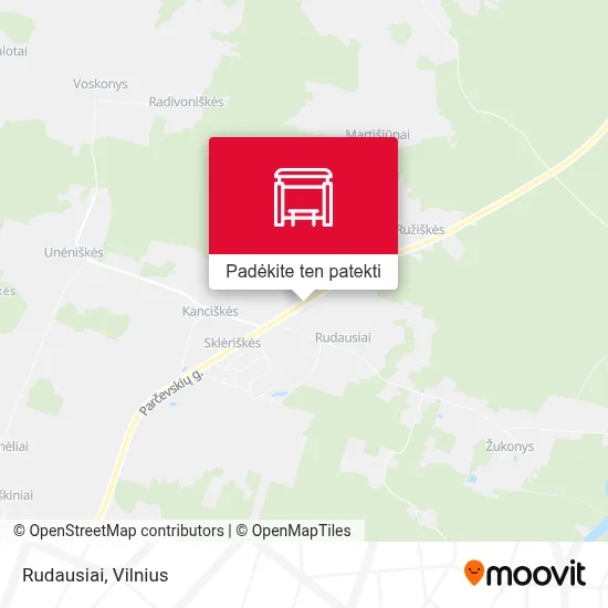 Rudausiai žemėlapis