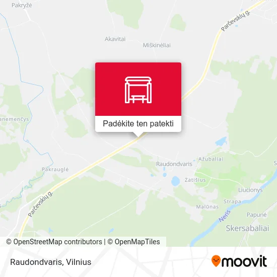 Raudondvaris žemėlapis