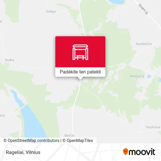 Rageliai žemėlapis