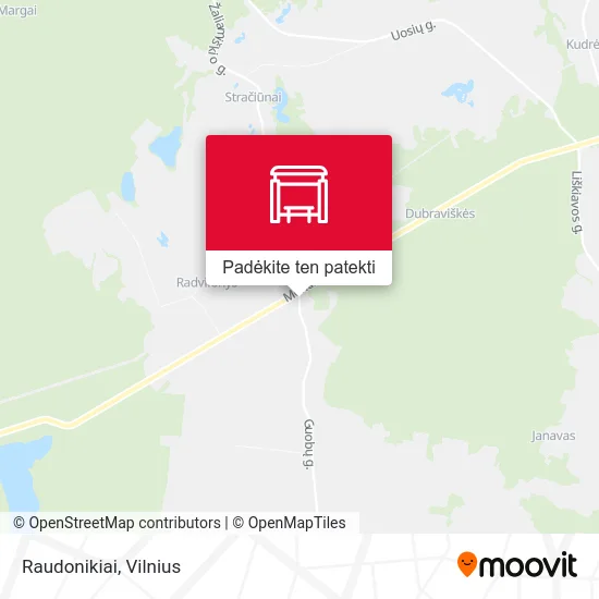 Raudonikiai žemėlapis