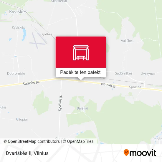 Dvariškės II žemėlapis