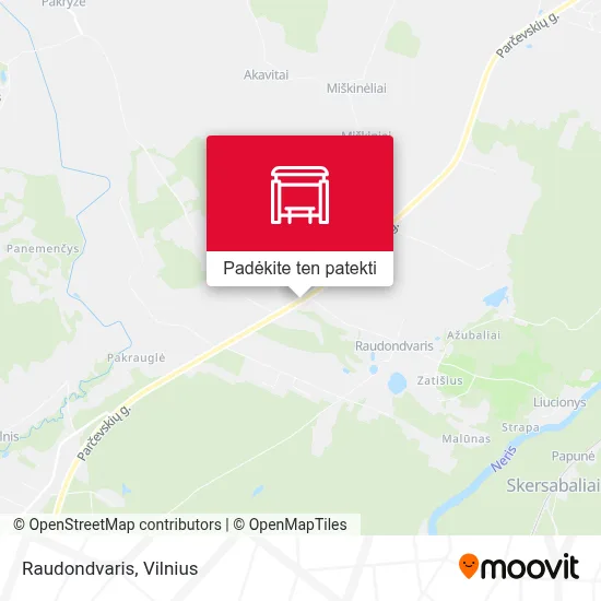 Raudondvaris žemėlapis