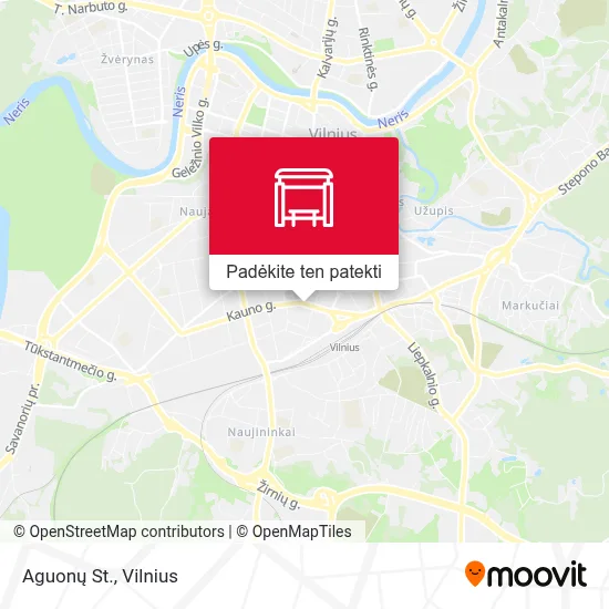 Aguonų St. žemėlapis